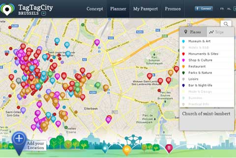 TagTagCity interactive map